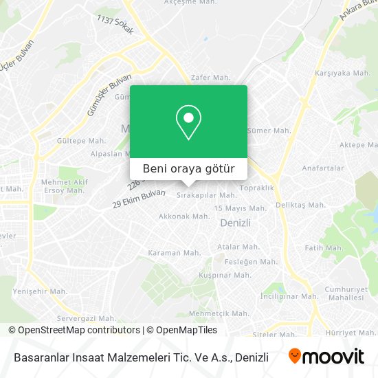 Basaranlar Insaat Malzemeleri Tic. Ve A.s. harita