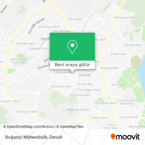 Boğaziçi Mühendislik harita