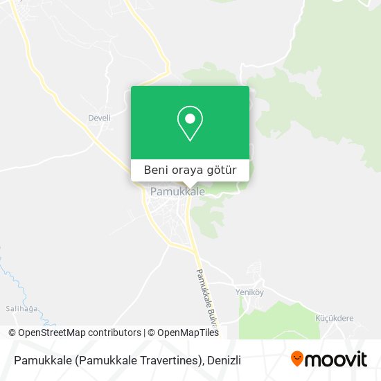 Pamukkale (Pamukkale Travertines) harita