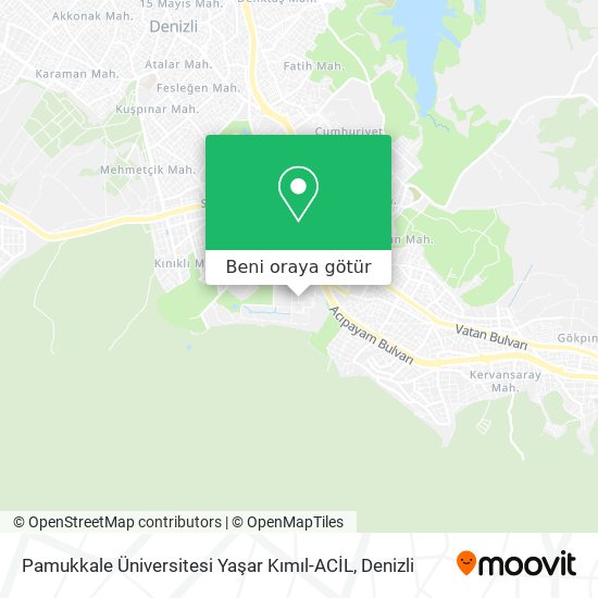 Pamukkale Üniversitesi Yaşar Kımıl-ACİL harita