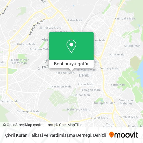 Çivril Kuran Halkasi ve Yardimlaşma Derneği harita