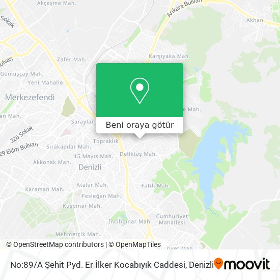No:89 / A Şehit Pyd. Er İlker Kocabıyık Caddesi harita