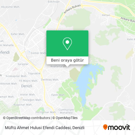 Müftü Ahmet Hulusi Efendi Caddesi harita