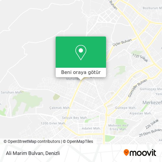 Ali Marim Bulvarı harita