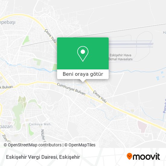 Eskişehir Vergi Dairesi harita