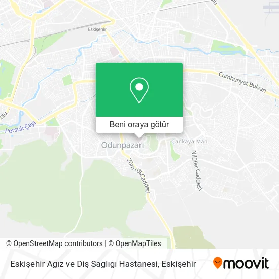 Eskişehir Ağız ve Diş Sağlığı Hastanesi harita