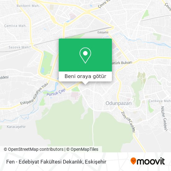 Fen - Edebiyat Fakültesi Dekanlık harita