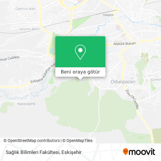 Sağlık Bilimleri Fakültesi harita