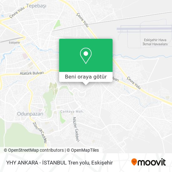 YHY  ANKARA - İSTANBUL  Tren yolu harita