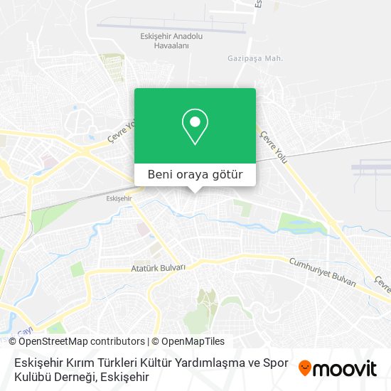 Eskişehir Kırım Türkleri Kültür Yardımlaşma ve Spor Kulübü Derneği harita