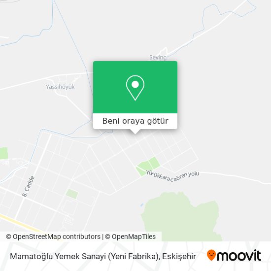 Mamatoğlu Yemek Sanayi (Yeni Fabrika) harita