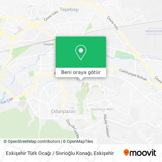Eskişehir Türk Ocağı / Sivrioğlu Konağı harita