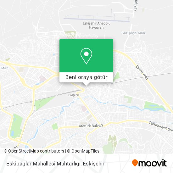 Eskibağlar Mahallesi Muhtarlığı harita