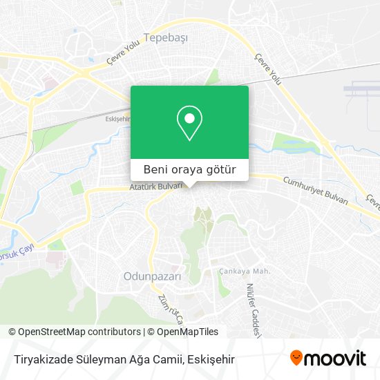 Tiryakizade Süleyman Ağa Camii harita