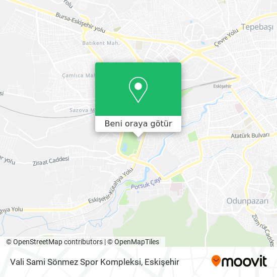 Vali Sami Sönmez Spor Kompleksi harita