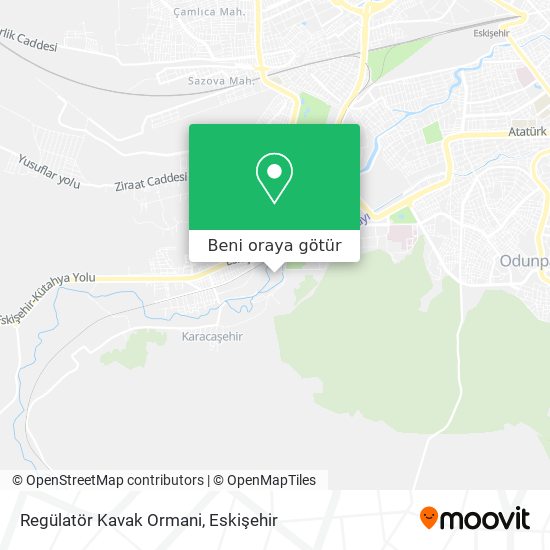 Regülatör Kavak Ormani harita