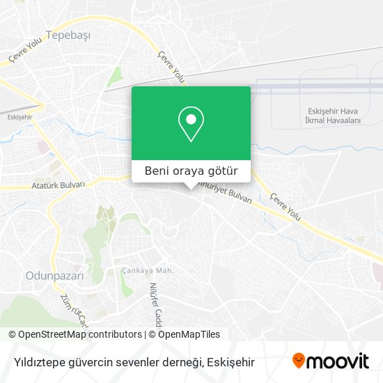 Yıldıztepe güvercin sevenler derneği harita