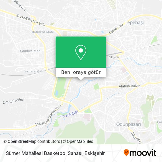 Sümer Mahallesi Basketbol  Sahası harita
