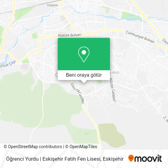 Öğrenci Yurdu | Eskişehir Fatih Fen Lisesi harita