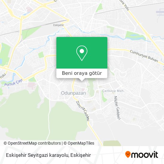 Eskişehir Seyitgazi karayolu harita