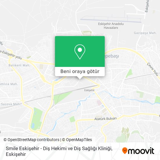 Smile Eskişehir - Diş Hekimi ve Diş Sağlığı Kliniği harita