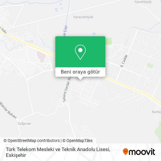 Türk Telekom Mesleki ve Teknik Anadolu Lisesi harita