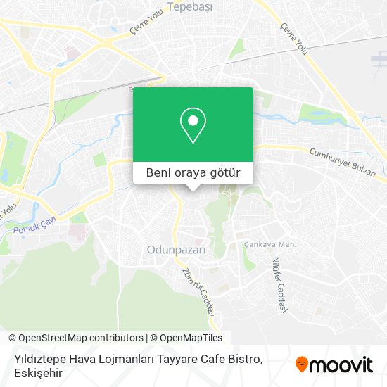 Yıldıztepe Hava Lojmanları Tayyare Cafe Bistro harita