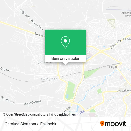 Çamlıca Skatepark harita