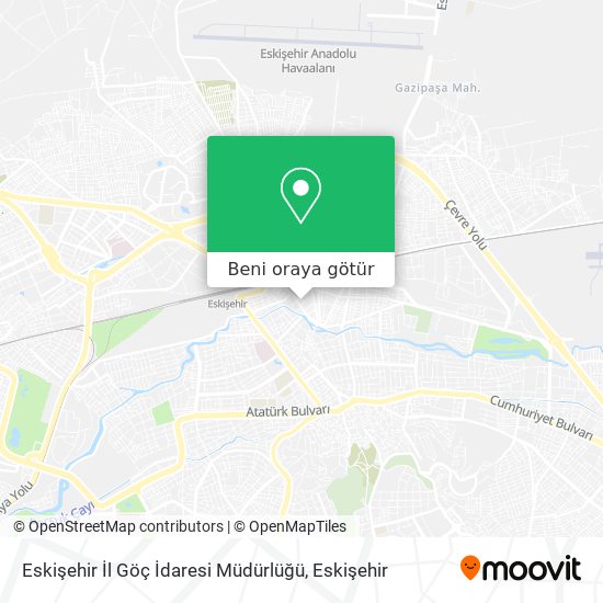 Eskişehir İl Göç İdaresi Müdürlüğü harita