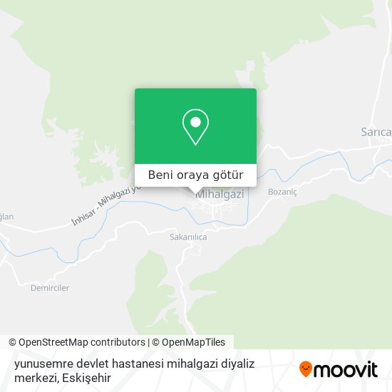 yunusemre devlet hastanesi mihalgazi diyaliz merkezi harita