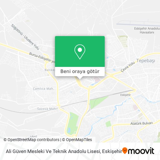 Ali Güven Mesleki Ve Teknik Anadolu Lisesi harita
