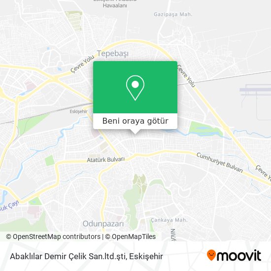Abaklılar Demir Çelik San.ltd.şti harita