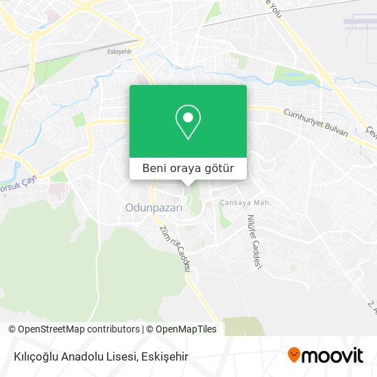 Kılıçoğlu Anadolu Lisesi harita