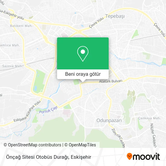 Önçağ Sitesi Otobüs Durağı harita