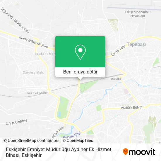 Eskişehir Emniyet Müdürlüğü Aydıner Ek Hizmet Binası harita