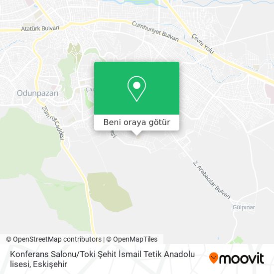 Konferans  Salonu / Toki  Şehit  İsmail Tetik Anadolu lisesi harita