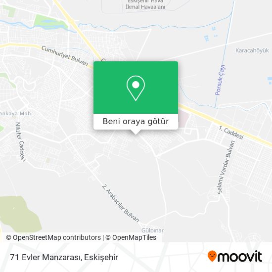 71 Evler Manzarası harita