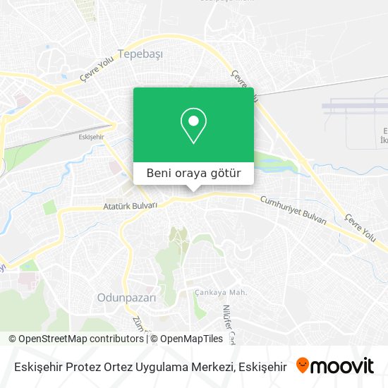Eskişehir Protez Ortez Uygulama Merkezi harita