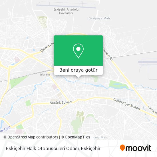 Eskişehir Halk Otobüscüleri Odası harita