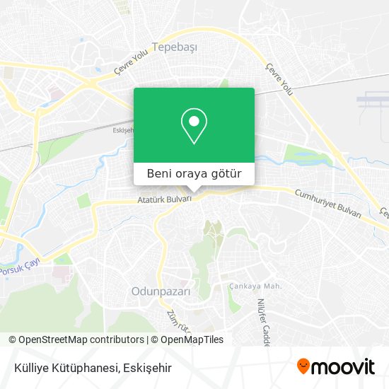 Külliye Kütüphanesi harita