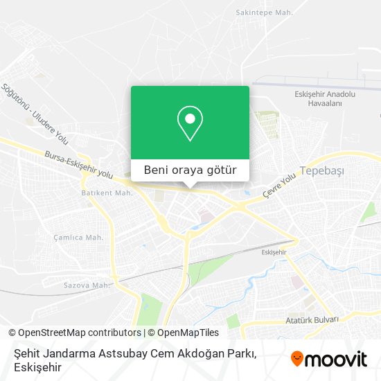 Şehit Jandarma Astsubay Cem Akdoğan Parkı harita