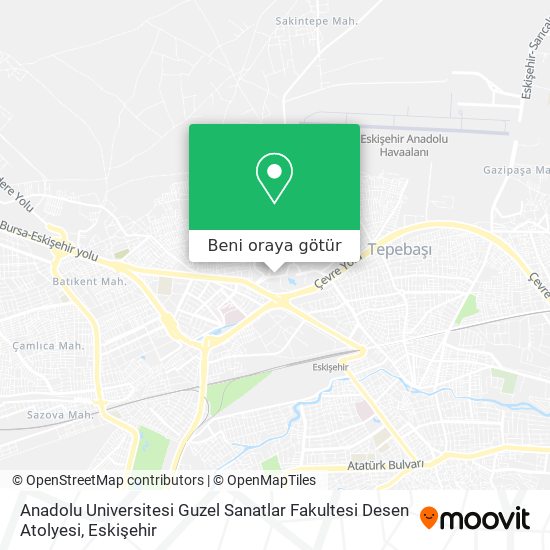 Anadolu Universitesi Guzel Sanatlar Fakultesi Desen Atolyesi harita