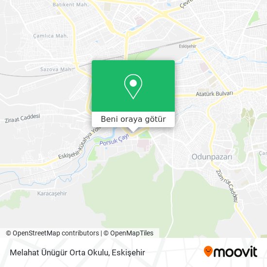 Melahat Ünügür Orta Okulu harita