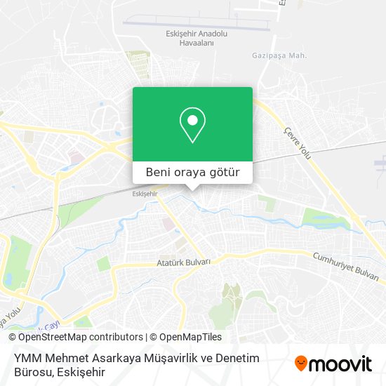 YMM Mehmet Asarkaya Müşavirlik ve Denetim Bürosu harita