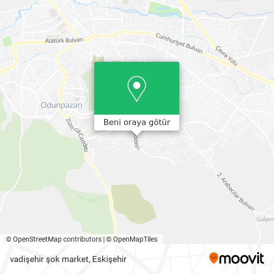 vadişehir şok market harita