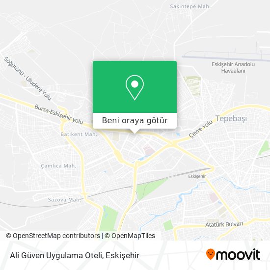Ali Güven Uygulama Oteli harita
