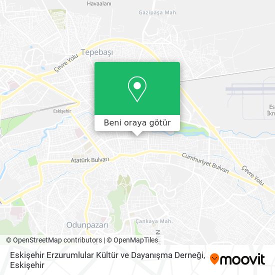 Eskişehir Erzurumlular Kültür ve Dayanışma Derneği harita