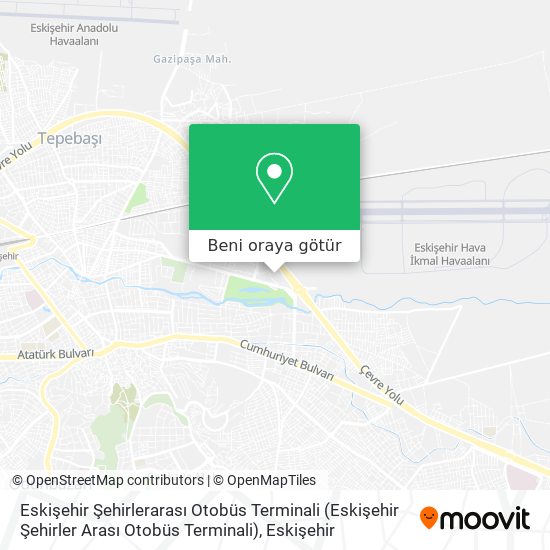Eskişehir Şehirlerarası Otobüs Terminali (Eskişehir Şehirler Arası Otobüs Terminali) harita