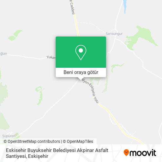Eskisehir Buyuksehir Belediyesi Akpinar Asfalt Santiyesi harita