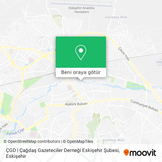 ÇGD | Çağdaş Gazeteciler Derneği Eskişehir Şubesi harita